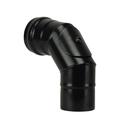 Vitreous enamel elbow 90° with inspection 100 mm black matt Save Pellet