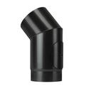 Vitreous enamel elbow 45° with inspection 150 mm black matt Save Plus