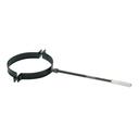 Painted pipe holder 100 mm black matt Save Plus