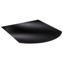 Stove hearth plate 100x90 cm matt black painted steel Save